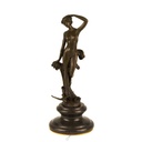 [LA-43364] Bronzeskulptur Bronzefigur Frau Nymphe Naturgeist Mythologie Bild 3