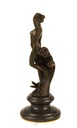 [LA-43364] Bronzeskulptur Bronzefigur Frau Nymphe Naturgeist Mythologie Bild 7