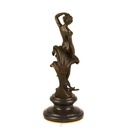 [LA-43364] Bronzeskulptur Bronzefigur Frau Nymphe Naturgeist Mythologie Bild 12