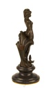 [LA-43364] Bronzeskulptur Bronzefigur Frau Nymphe Naturgeist Mythologie Bild 13