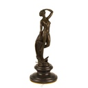 [LA-43364] Bronzeskulptur Bronzefigur Frau Nymphe Naturgeist Mythologie Bild 16