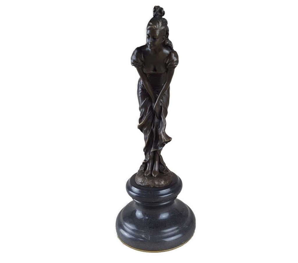[LA-43365] Bronzeskulptur Bronzefigur Tänzerin Bild 6