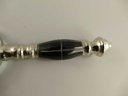 [LA-43607] Leselupe Handlupe Vergrößerungsglas/Brieföffner auf Ständer Set vernickelt H 19 cm Bild 6