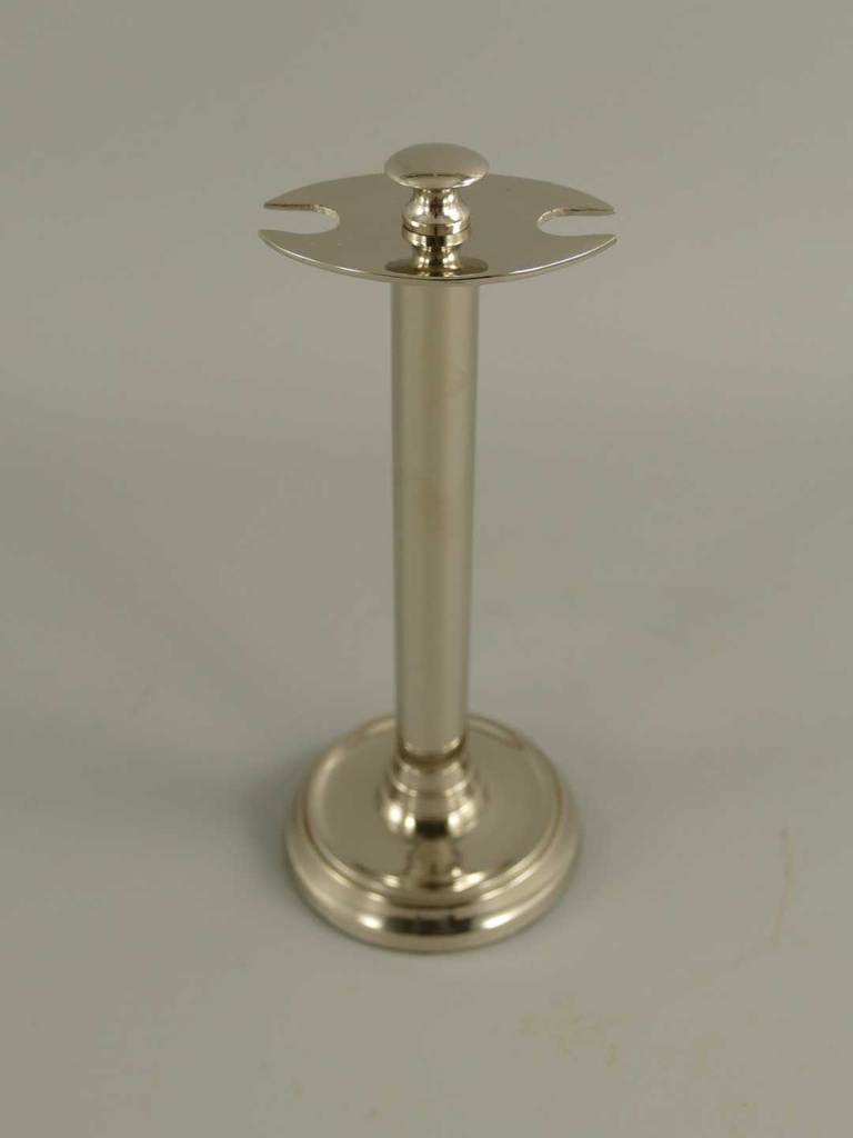 [LA-43607] Leselupe Handlupe Vergrößerungsglas/Brieföffner auf Ständer Set vernickelt H 19 cm Bild 8