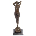 [LA-43707] Bronzeskulptur Bronzefigur Frau Reveil Enthüllung Bild 2