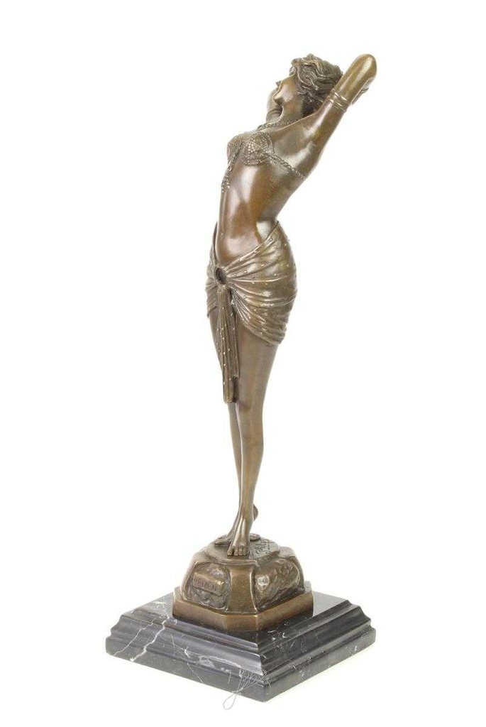 [LA-43707] Bronzeskulptur Bronzefigur Frau Reveil Enthüllung Bild 5