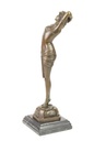 [LA-43707] Bronzeskulptur Bronzefigur Frau Reveil Enthüllung Bild 6