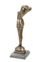 [LA-43707] Bronzeskulptur Bronzefigur Frau Reveil Enthüllung Bild 8