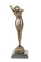 [LA-43707] Bronzeskulptur Bronzefigur Frau Reveil Enthüllung Bild 11