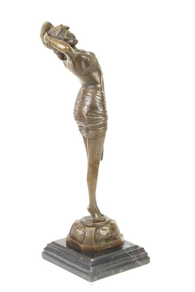 [LA-43707] Bronzeskulptur Bronzefigur Frau Reveil Enthüllung Bild 13