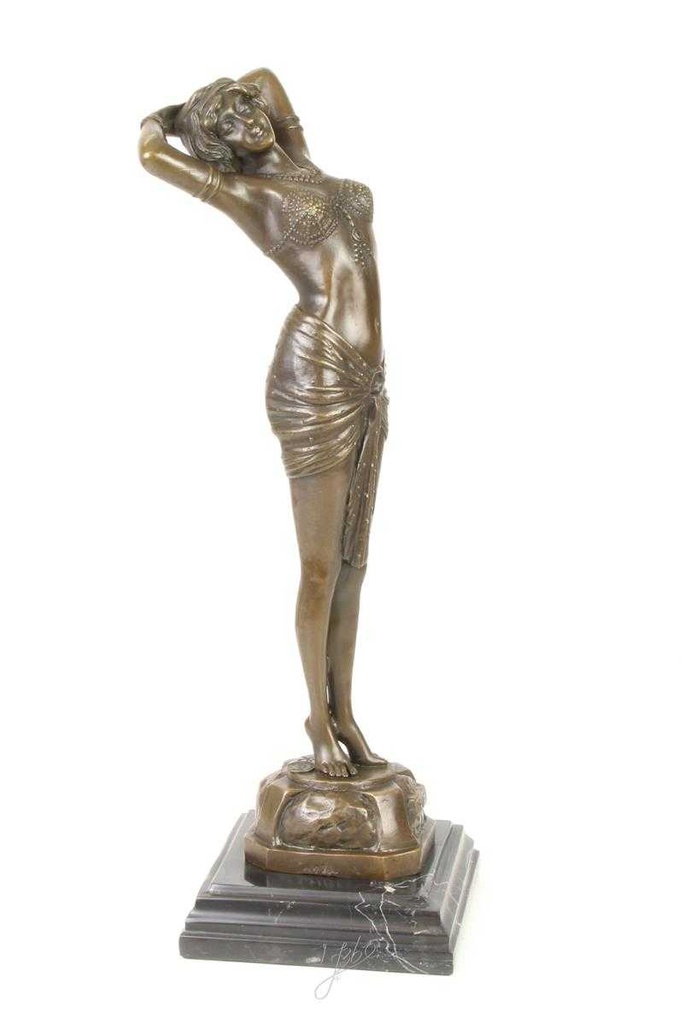 [LA-43707] Bronzeskulptur Bronzefigur Frau Reveil Enthüllung Bild 15