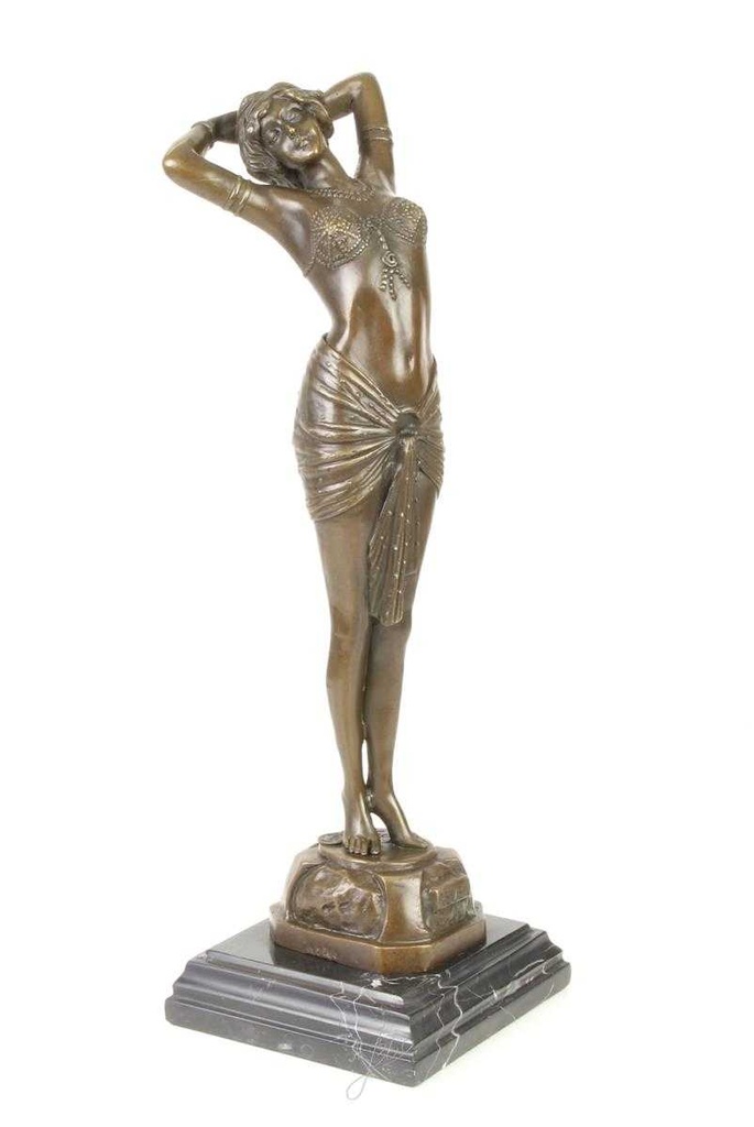 [LA-43707] Bronzeskulptur Bronzefigur Frau Reveil Enthüllung Bild 16