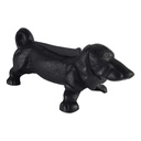 [LA-43744] Stiefelschaber Türstopper Figur Skulptur Dackel Hund schwarz L 23,5 cm Gusseisen Bild 6