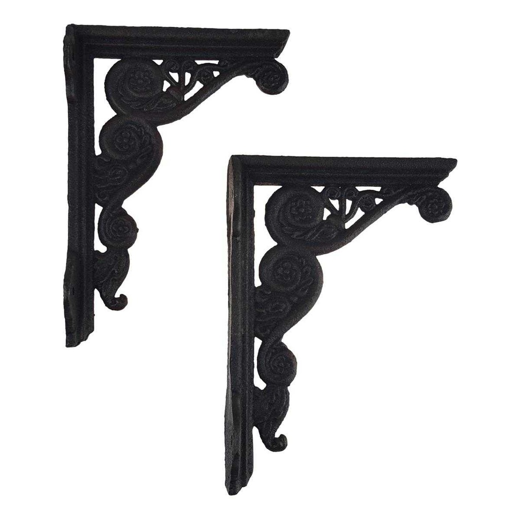 [LA-43748] Regalhalter Regalträger Eckwinkel Gusseisen #43748 2er Set Bild 3