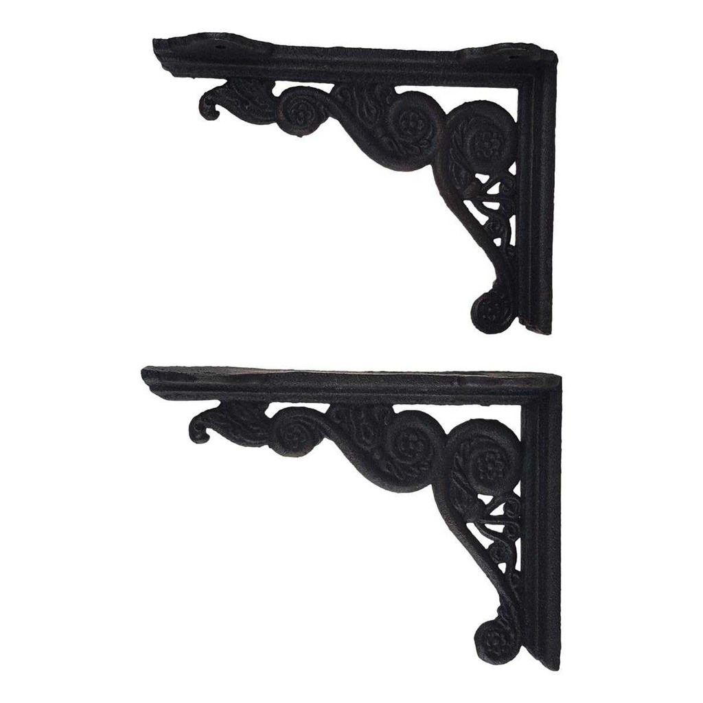 [LA-43748] Regalhalter Regalträger Eckwinkel Gusseisen #43748 2er Set Bild 4