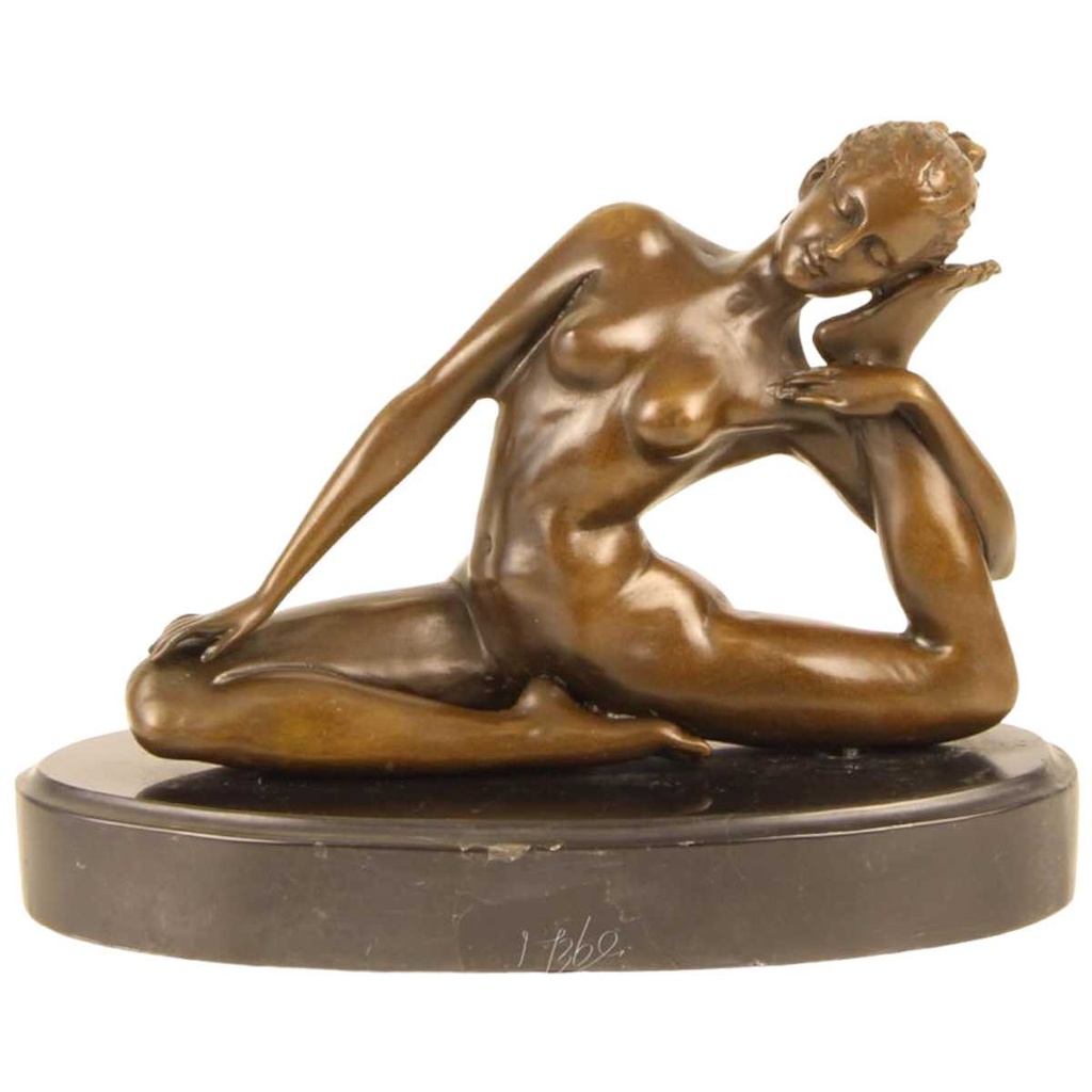 [LA-43829] Bronzeskulptur Bronzefigur Verdreherin Bild 2