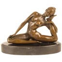 [LA-43829] Bronzeskulptur Bronzefigur Verdreherin Bild 2
