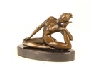 [LA-43829] Bronzeskulptur Bronzefigur Verdreherin Bild 3