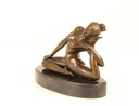 [LA-43829] Bronzeskulptur Bronzefigur Verdreherin Bild 4