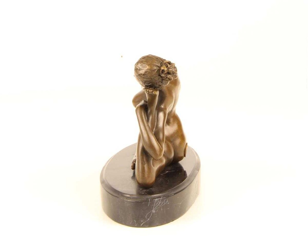 [LA-43829] Bronzeskulptur Bronzefigur Verdreherin Bild 6