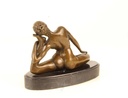 [LA-43829] Bronzeskulptur Bronzefigur Verdreherin Bild 8