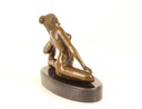 [LA-43829] Bronzeskulptur Bronzefigur Verdreherin Bild 12