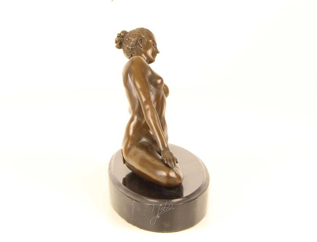 [LA-43829] Bronzeskulptur Bronzefigur Verdreherin Bild 13