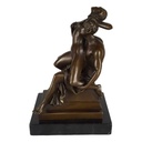 [LA-43832] Bronzeskulptur Bronzefigur Erotik Sitzende Mann und Frau Bild 2