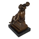 [LA-43832] Bronzeskulptur Bronzefigur Erotik Sitzende Mann und Frau Bild 3