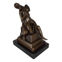 [LA-43832] Bronzeskulptur Bronzefigur Erotik Sitzende Mann und Frau Bild 5