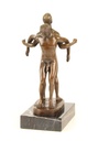 [LA-43835] Bronzeskulptur Bronzefigur Statue Erotik Liebesakt Nackte Gays Boys Jungs Männer Paar Bild 6