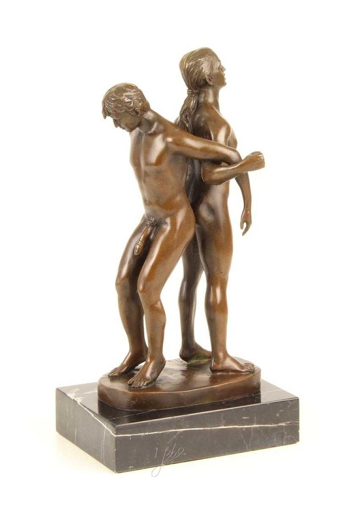 [LA-43835] Bronzeskulptur Bronzefigur Statue Erotik Liebesakt Nackte Gays Boys Jungs Männer Paar Bild 8
