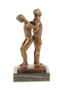 [LA-43835] Bronzeskulptur Bronzefigur Statue Erotik Liebesakt Nackte Gays Boys Jungs Männer Paar Bild 9