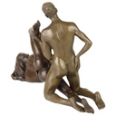 [LA-43836] Bronzeskulptur Bronzefigur Erotik Gruppe Statue Pärchen Akt Mann Frau Liebesakt Lust Bild 6