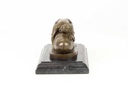 [LA-43839] Bronzeskulptur Bronzefigur Erotik Frau Umarmt Liegend Einen Phallus Bild 5