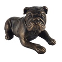 [LA-43935] Skulptur Figur Statue Gusseisen liegende englische Bulldogge Bild 7