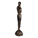 [LA-43938] Figur Skulptur Gusseisen sich Umarmendes Paar - Bronze-Look Bild 5