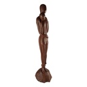 [LA-43939] Figur Skulptur Gusseisen umarmendes Paar Rostlook Abstrakt-Stil H 65,7 cm Bild 7