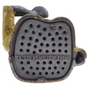 [LA-44245] Spardose Geldbank Skulptur Gusseisen Frau Mädchen gelbes Oberteil H 16,5 cm Bild 6