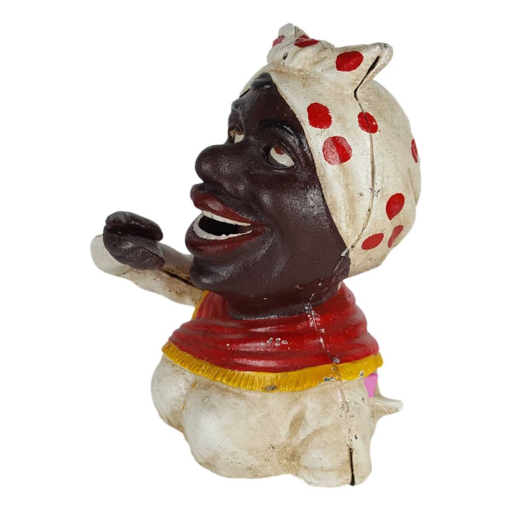 [LA-44262] Spardose Geldbank Skulptur Gusseisen Mädchen Frau Dame Bild 5