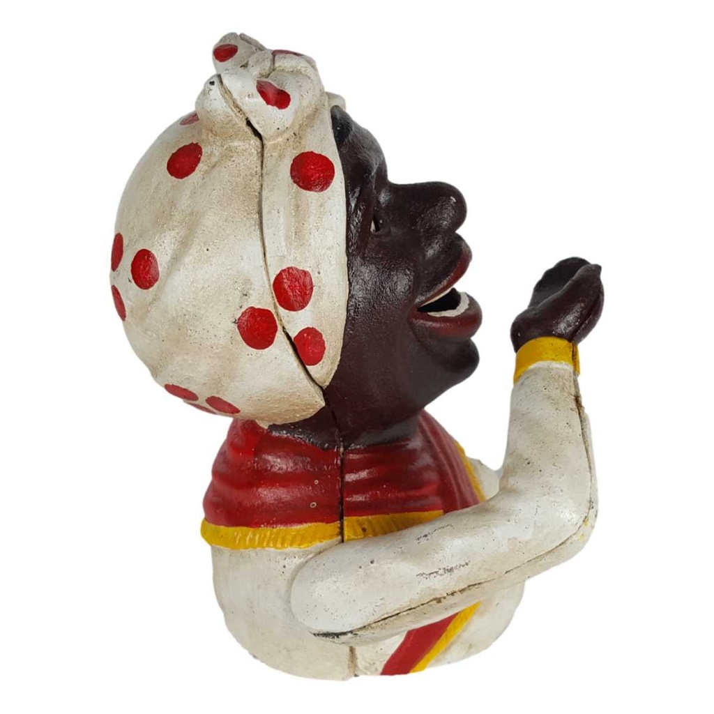[LA-44262] Spardose Geldbank Skulptur Gusseisen Mädchen Frau Dame Bild 7