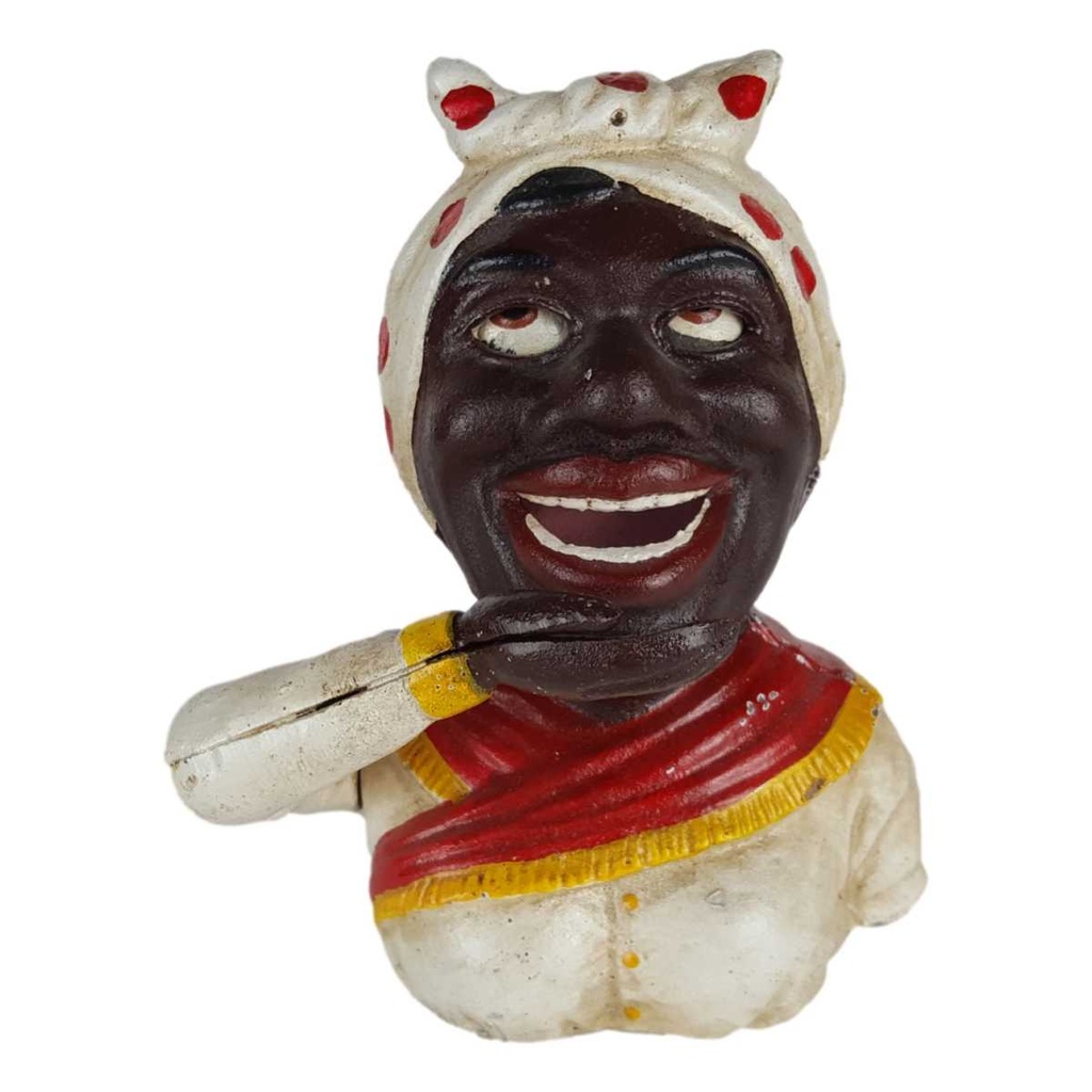 [LA-44262] Spardose Geldbank Skulptur Gusseisen Mädchen Frau Dame Bild 8