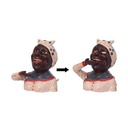 [LA-44263] Spardose Geldbank Skulptur Gusseisen Afrikanerin Girl mechanisch Bild 4