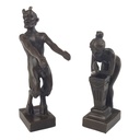 [LA-44354] Bronzeskulptur Bronzefigur Erotische Bronzegruppe Satyr & Frau Bild 4