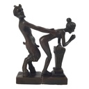 [LA-44354] Bronzeskulptur Bronzefigur Erotische Bronzegruppe Satyr & Frau Bild 5