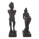 [LA-44354] Bronzeskulptur Bronzefigur Erotische Bronzegruppe Satyr & Frau Bild 6