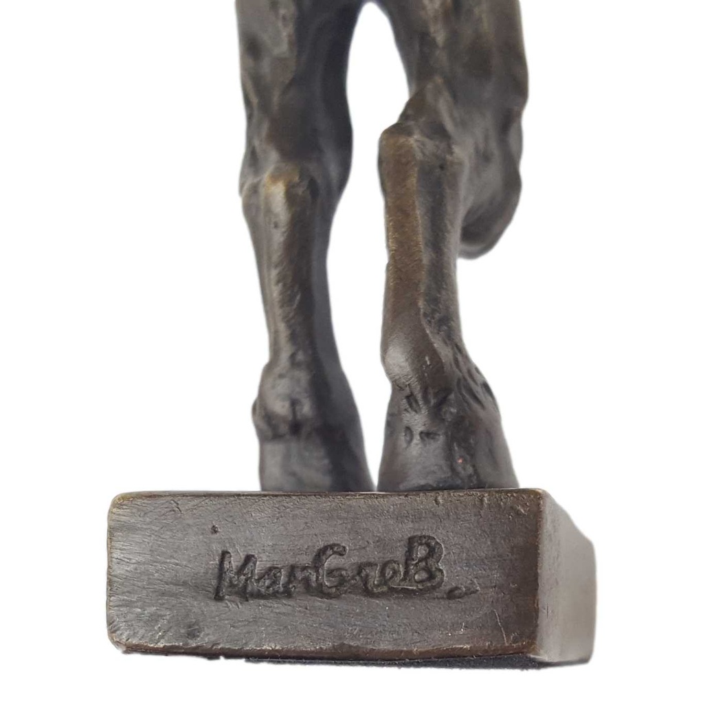[LA-44354] Bronzeskulptur Bronzefigur Erotische Bronzegruppe Satyr & Frau Bild 9