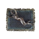 [LA-44355] Bronzeskulptur Bronzefigur Frau Nackt Weiblicher Akt Auf Teppich Bild 9
