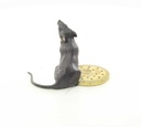 [LA-44366] Bronzeskulptur Bronzefigur Maus mit Keksen Bild 10