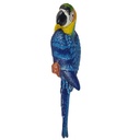 [LA-44466] Figur Skulptur Wanddeko Gusseisen Ara Blau-Gelb links Bild 2